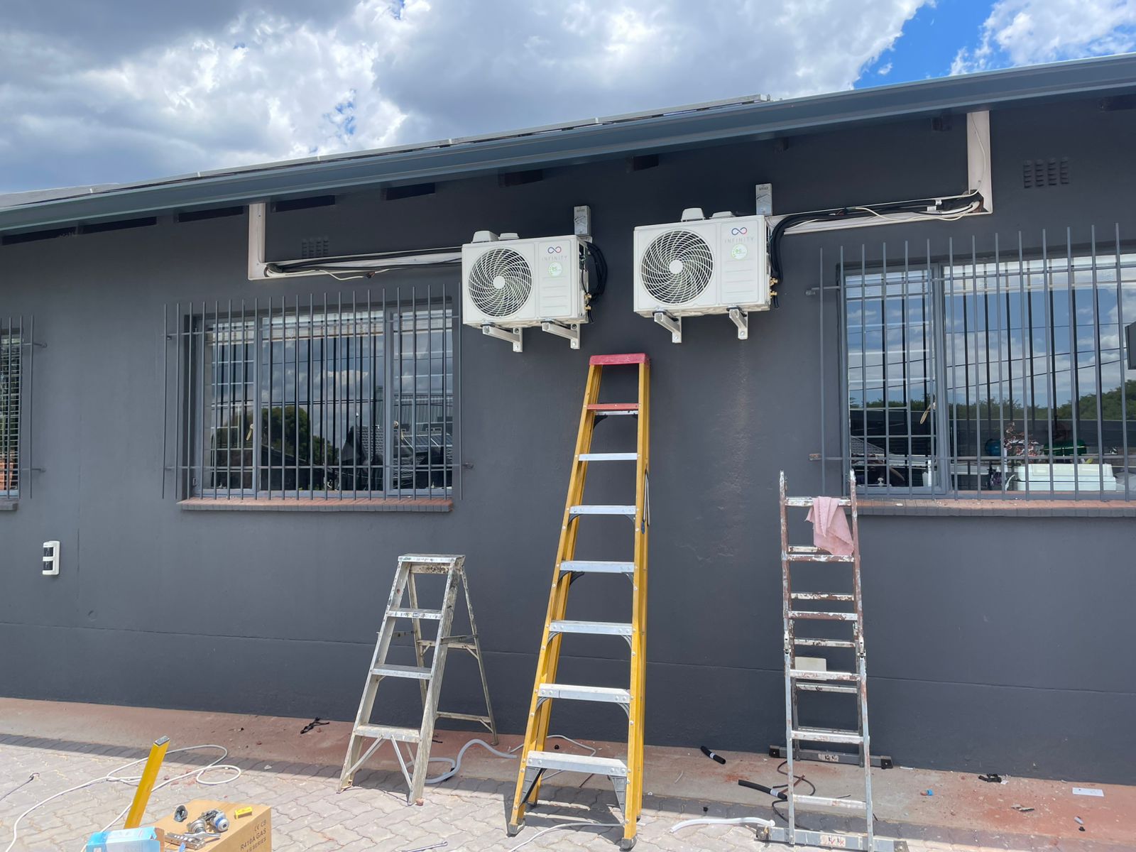 After — Twin Units Installed